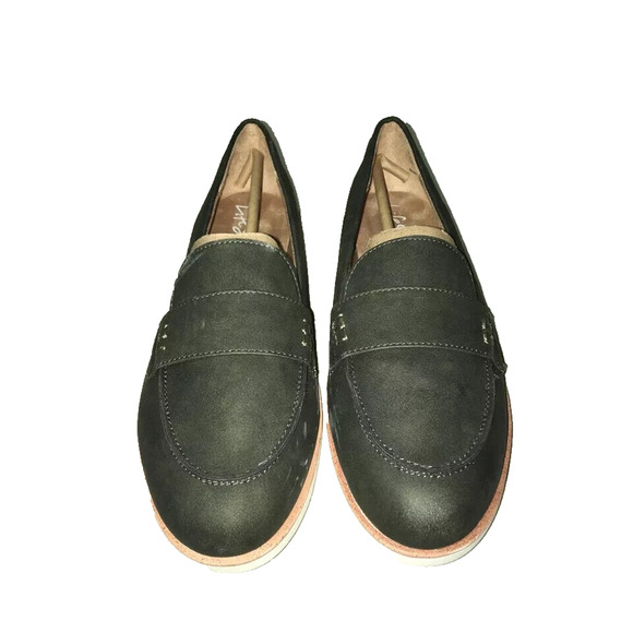 NEW LIFESTRIDE WOMEN'S‎ ZEE DRIVER FAUX SUEDE LOAFERS 8M - OLIVE - Picture 2 of 5